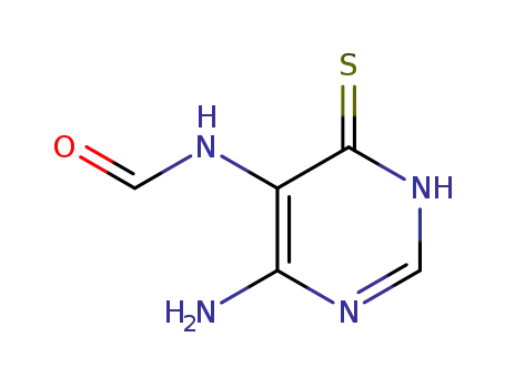Molecular Structure of 500542-05-2 (<i>N</i>-(4-amino-6-thioxo-1,6-dihydro-pyrimidin-5-yl)-formamide)
