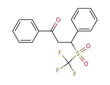 1,3-Diphenyl-3-trifluoromethanesulfonyl-propan-1-one