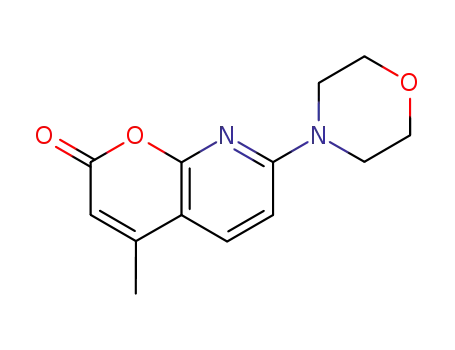 Molecular Structure of 57980-07-1 (4-methyl-7-morpholino-2H-pyrano[2,3-b]pyridin-2-one)