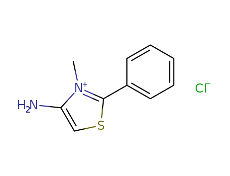 Thiazolium, 4-amino-3-methyl-2-phenyl-, chloride