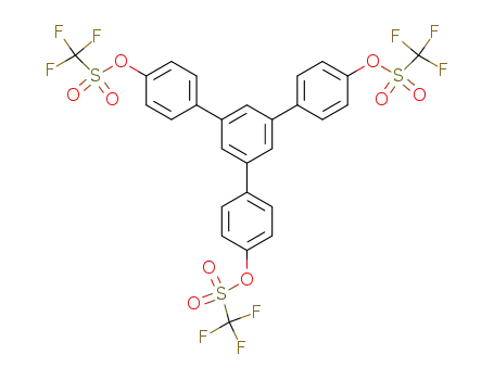 Molecular Structure of 214049-70-4 (1,3,5-tris[4-[(trifluoromethanesulfonyl)oxy]phenyl]benzene)