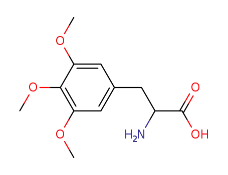 Molecular Structure of 18111-22-3 (2-AMINO-3-(3,4,5-TRIMETHOXY-PHENYL)-PROPIONIC ACID)