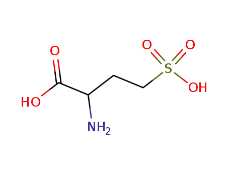Molecular Structure of 1001-13-4 (Butyric acid, 2-amino-4-sulfo-)
