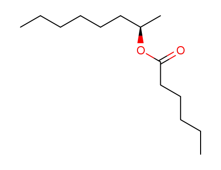Molecular Structure of 117636-57-4 (Hexanoic acid, (1R)-1-methylheptyl ester)