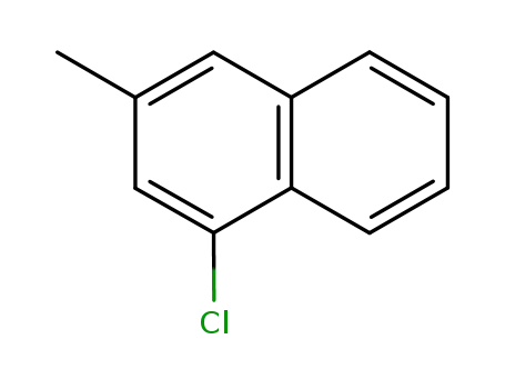 Molecular Structure of 132277-09-9 (Naphthalene, 1-chloro-3-methyl-)