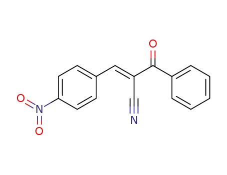 Molecular Structure of 101220-38-6 (2-Benzoyl-3-(4-nitrophenyl)-2-propenenitrile)