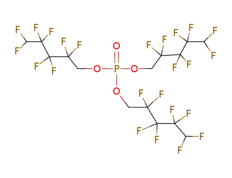 Molecular Structure of 355-86-2 (PHOSPHORIC ACID TRIS(1H,1H,5H-OCTAFLUORO-N-PENTYL) ESTER)