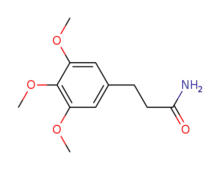Molecular Structure of 106213-58-5 (3-(3,4,5-trimethoxyphenyl)propanamide)