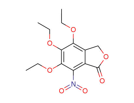 Molecular Structure of 4995-54-4 (4,5,6-triethoxy-7-nitrophthalide)