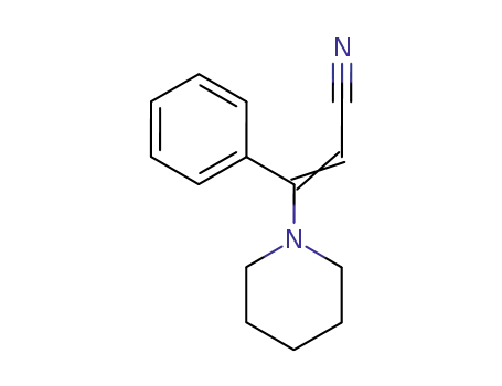 2-Propenenitrile, 3-phenyl-3-(1-piperidinyl)-