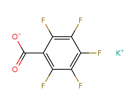 Molecular Structure of 58521-27-0 (potassium 2,3,4,5,6-pentafluorobenzoate)