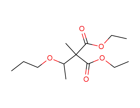 Molecular Structure of 680-39-7 (methyl-(1-propoxy-ethyl)-malonic acid diethyl ester)