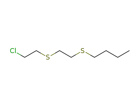 Molecular Structure of 159859-35-5 (1-butylsulfanyl-2-(2-chloro-ethylsulfanyl)-ethane)