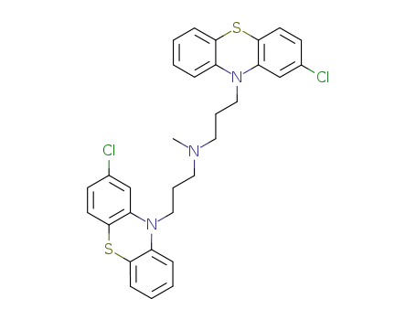 Molecular Structure of 103278-35-9 (bis-[3-(2-chloro-phenothiazin-10-yl)-propyl]-methyl-amine)