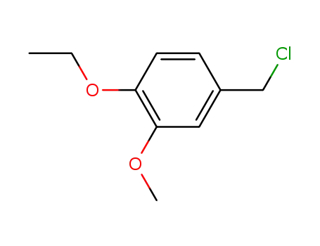 Molecular Structure of 53979-18-3 (1-ethoxy-4-chloromethyl-2-methoxy-benzene)