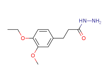 Molecular Structure of 121670-34-6 (3-(4-ethoxy-3-methoxy-phenyl)-propionic acid hydrazide)