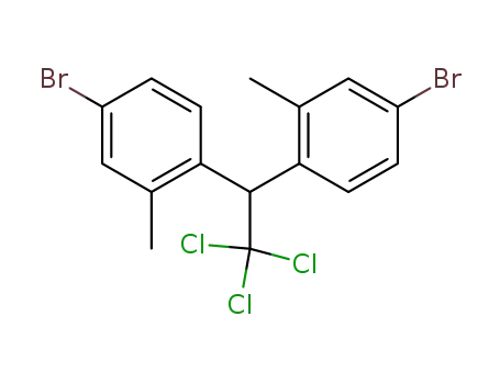 Molecular Structure of 132594-50-4 (2,2-bis-(4-bromo-2-methyl-phenyl)-1,1,1-trichloro-ethane)