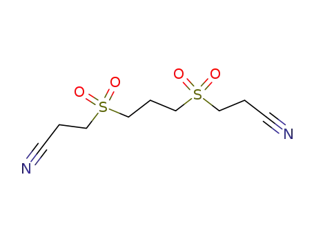 Molecular Structure of 90566-47-5 (4,4,8,8-tetraoxo-4λ<sup>6</sup>,8λ<sup>6</sup>-dithia-undecanedinitrile)