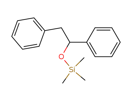 Molecular Structure of 18044-11-6 (Silane, (1,2-diphenylethoxy)trimethyl-)