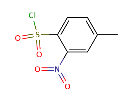 Molecular Structure of 54090-41-4 (2-nitro-p-toluenesulphonyl chloride)