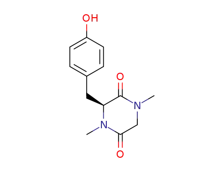 2,5-Piperazinedione, 3-[(4-hydroxyphenyl)methyl]-1,4-dimethyl-, (S)-