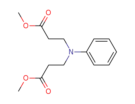 Molecular Structure of 53733-94-1 (Methyl 3-[(3-methoxy-3-oxopropyl)phenylamino]propanoate)