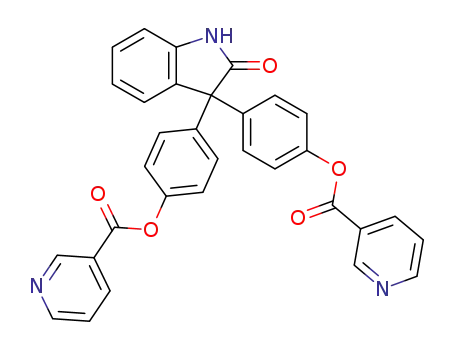 (1,2-디히드로-2-옥소-3H-인돌-3-일리덴)디-p-페닐렌 디니코티네이트