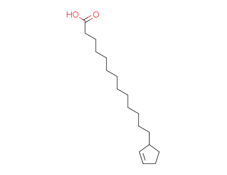 Molecular Structure of 502-30-7 (13-cyclopent-2-enyl-tridecanoic acid)