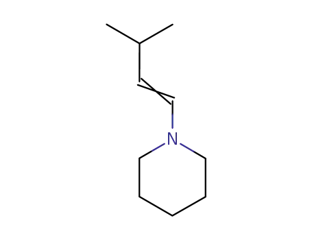 Molecular Structure of 51840-50-7 (Piperidine, 1-(3-methyl-1-butenyl)-)