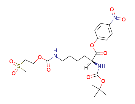 (4-nitrophenyl)(2S)-2-[(2-methylpropan-2-yl)oxycarbonylamino]-6-(2-methylsulfonylethoxycarbonylamino)hexanoate