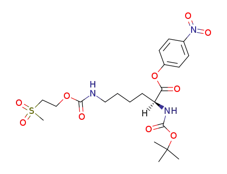 p-니트로페닐 N2-(tert-부톡시카르보닐)-N6-[[2-(메틸술포닐)에톡시]카르보닐]-L-리시네이트