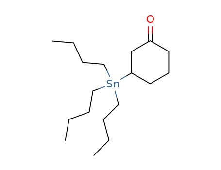 Molecular Structure of 63831-51-6 (Cyclohexanone, 3-(tributylstannyl)-)