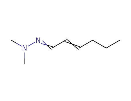 Molecular Structure of 102651-78-5 (hex-2-enal-N,N-dimethyl hydrazone)