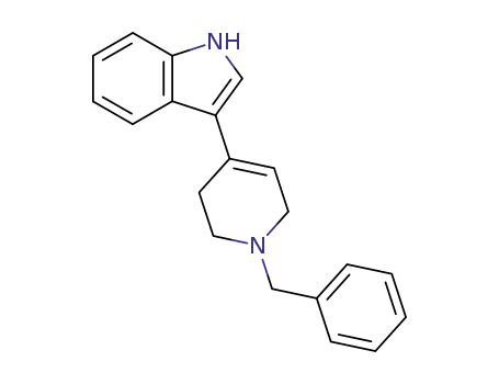 Molecular Structure of 17403-05-3 (3-(1-Benzyl-1,2,3,6-tetrahydropyridin-4-yl)-1H-indole)