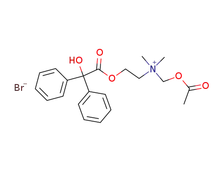 Acetoxymethyl-[2-(2-hydroxy-2,2-diphenyl-acetoxy)-ethyl]-dimethyl-ammonium; bromide