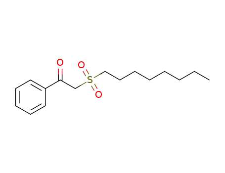 Molecular Structure of 1448164-99-5 (2-(octylsulfonyl)-1-phenylethan-1-one)