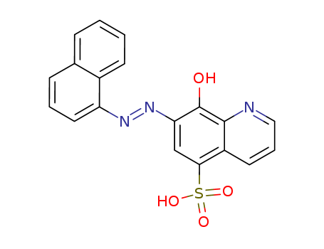 5-Quinolinesulfonicacid, 8-hydroxy-7-[2-(1-naphthalenyl)diazenyl]-