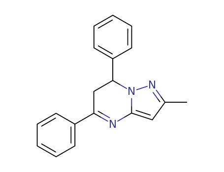 Molecular Structure of 151449-93-3 (Pyrazolo[1,5-a]pyrimidine, 6,7-dihydro-2-methyl-5,7-diphenyl-)