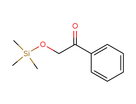 Molecular Structure of 26205-41-4 (Ethanone, 1-phenyl-2-[(trimethylsilyl)oxy]-)