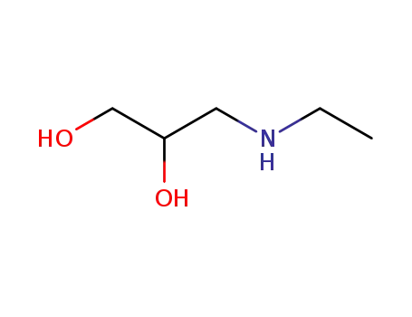 Molecular Structure of 19737-19-0 (3-(ethylamino)propane-1,2-diol)
