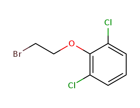 Molecular Structure of 26583-73-3 (2-(2-BROMOETHOXY)-1,3-DICHLOROBENZENE)