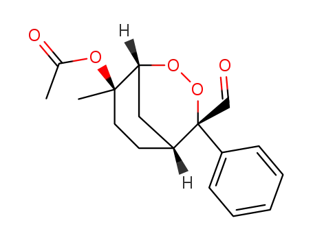 Acetic acid (1R,4S,5R,8R)-4-formyl-8-methyl-4-phenyl-2,3-dioxa-bicyclo[3.3.1]non-8-yl ester