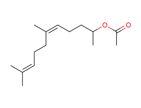 Molecular Structure of 3239-37-0 ((Z)-6,10-dimethylundeca-5,9-dien-2-yl acetate)