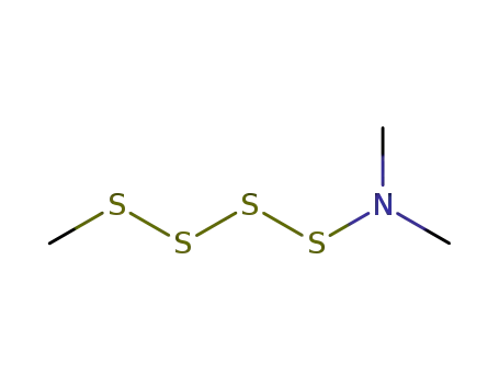 Molecular Structure of 1620476-76-7 ((dimethylamino) methyl tetrasulfide)