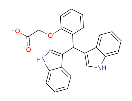 2-{2-[bis(1H-indol-3-yl)methyl]phenoxy}acetic acid