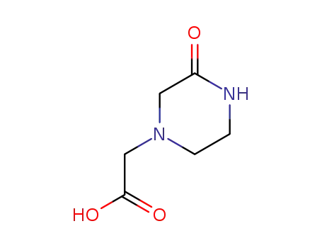 Molecular Structure of 25629-32-7 ((3-OXO-1-PIPERAZINYL)ACETIC ACID)
