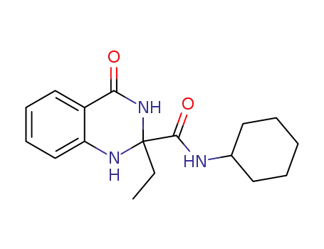 N-cyclohexyl-2-ethyl-4-oxo-1,2,3,4-tetrahydroquinazoline-2-carboxamide