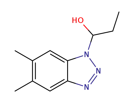 1-(5,6-Dimethyl-benzotriazol-1-yl)-propan-1-ol