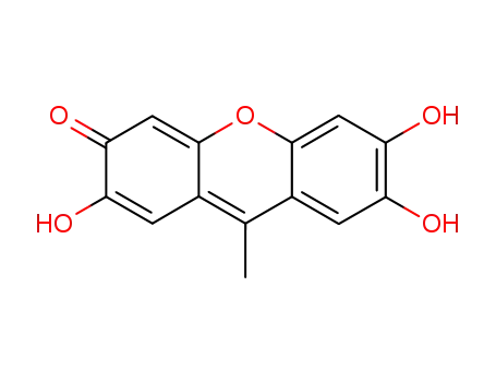Molecular Structure of 5407-46-5 (9-METHYL-2,3,7-TRIHYDROXY-6-FLUORONE HEMISULFATE)