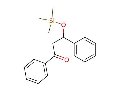 Molecular Structure of 92234-01-0 (1-Propanone, 1,3-diphenyl-3-[(trimethylsilyl)oxy]-)